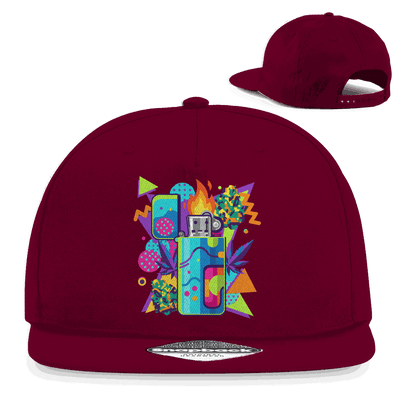 Snapback Rapper Cap - Flame On Art Print | Division420®