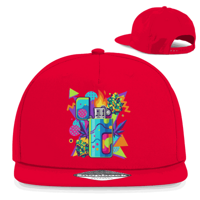 Snapback Rapper Cap - Flame On Art Print | Division420®