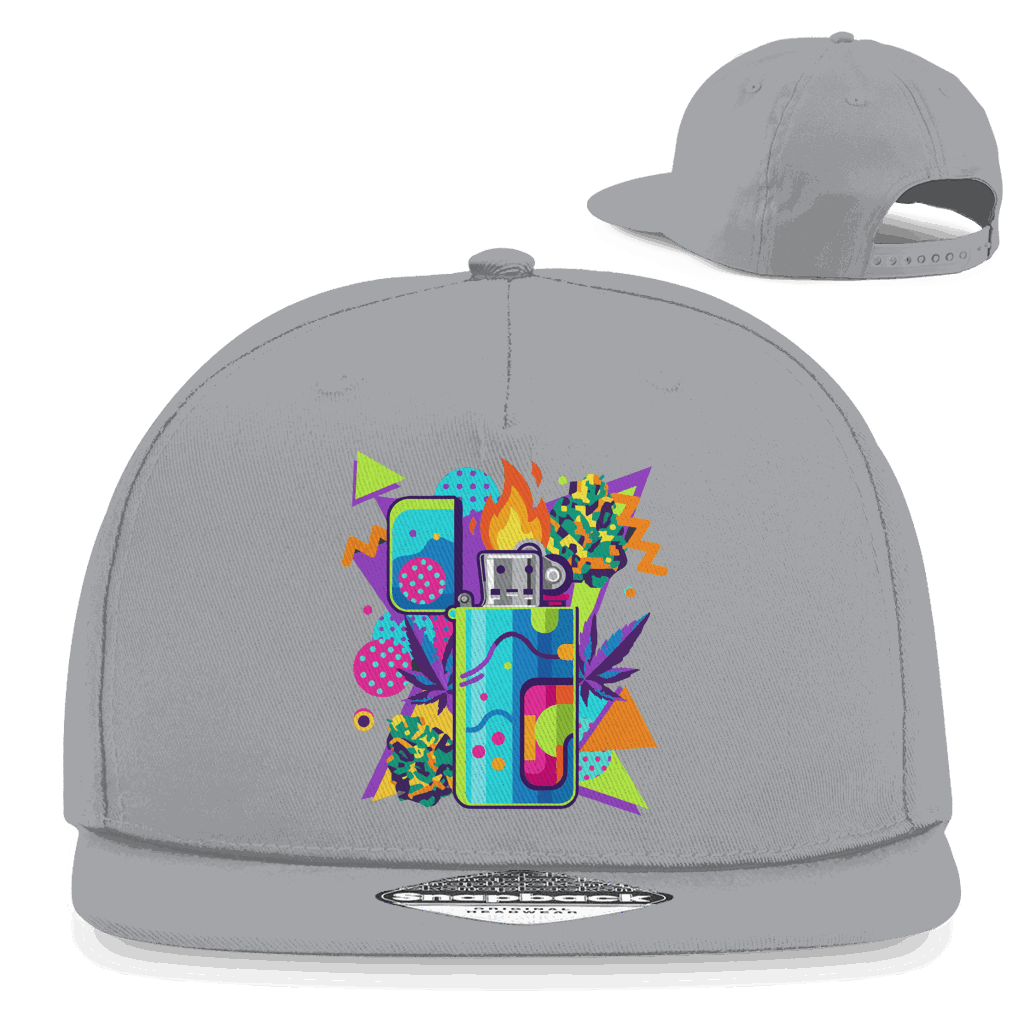 Snapback Rapper Cap - Flame On Art Print | Division420®