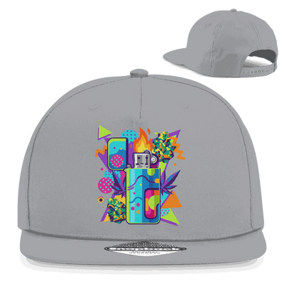 Snapback Rapper Cap - Flame On Art Print | Division420®