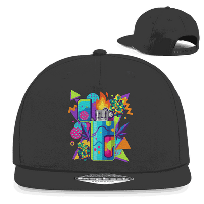 Snapback Rapper Cap - Flame On Art Print | Division420®