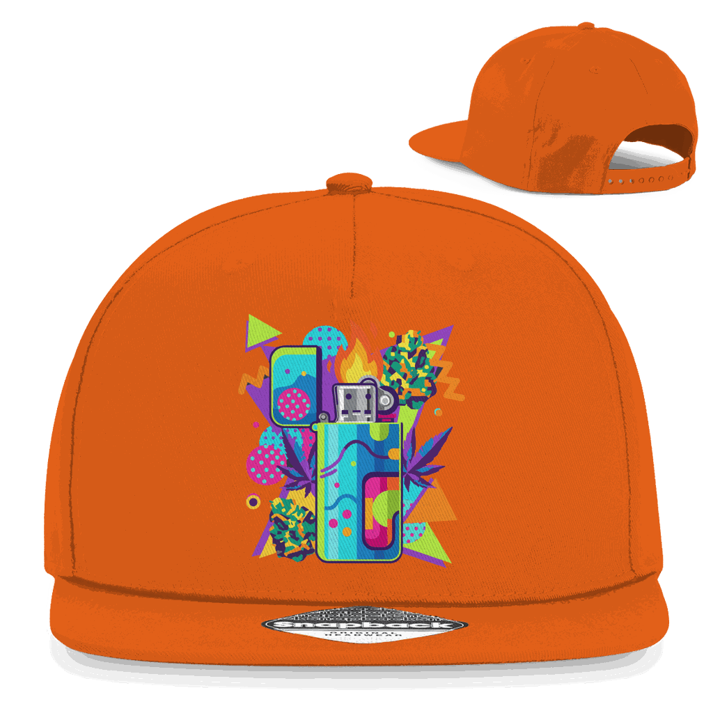 Snapback Rapper Cap - Flame On Art Print | Division420®