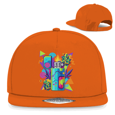 Snapback Rapper Cap - Flame On Art Print | Division420®