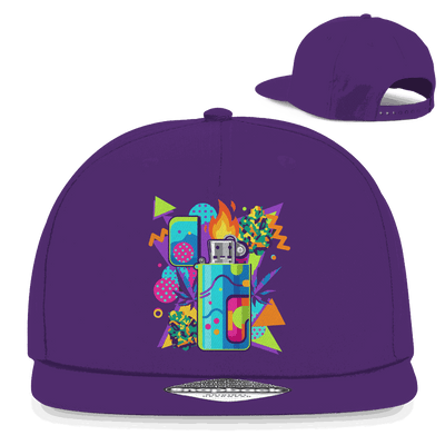 Snapback Rapper Cap - Flame On Art Print | Division420®