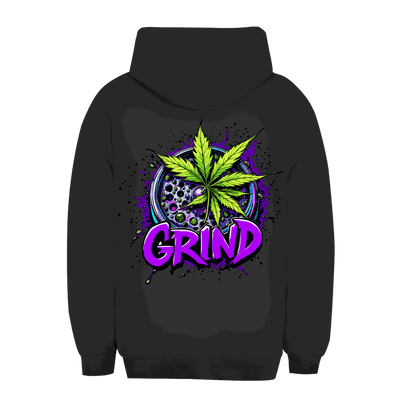 Unisex Oversize Hoodie Grind von Division420 in urbanem Stil mit Kapuze und Kängurutasche