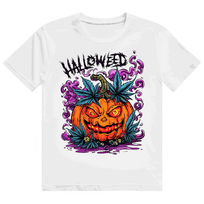 Heavy Cotton T-Shirt Halloweed Pumpkin von Division420 aus 100% ringgesponnener Baumwolle mit modernem Tubular Fit und nachhaltiger Produktion