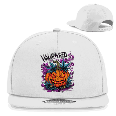 Snapback Rapper Cap Halloweed Pumpkin in Baumwoll-Twill mit flachem Schirm und Retro-Snapbackverschluss