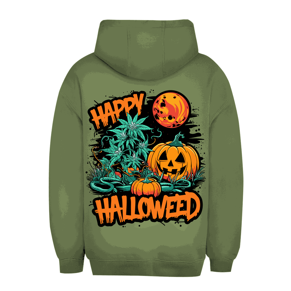 Unisex Oversize Hoodie Division420 Happy Halloweed urbaner Style komfortabler Baumwoll-Polyester-Mix langlebig nachhaltig