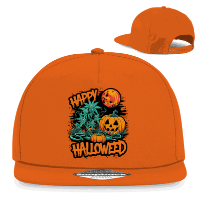 Snapback Cap Happy Halloweed von Division420 mit 5-Panel Design und flachem Schirm