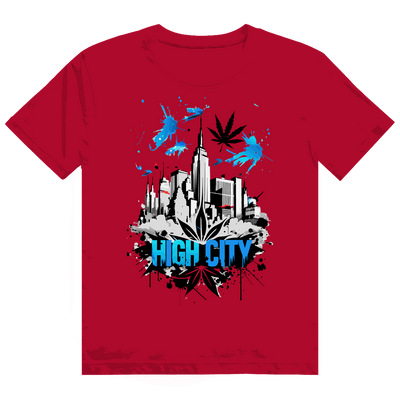 Heavy Cotton T-Shirt - High City Art Print | Division420®