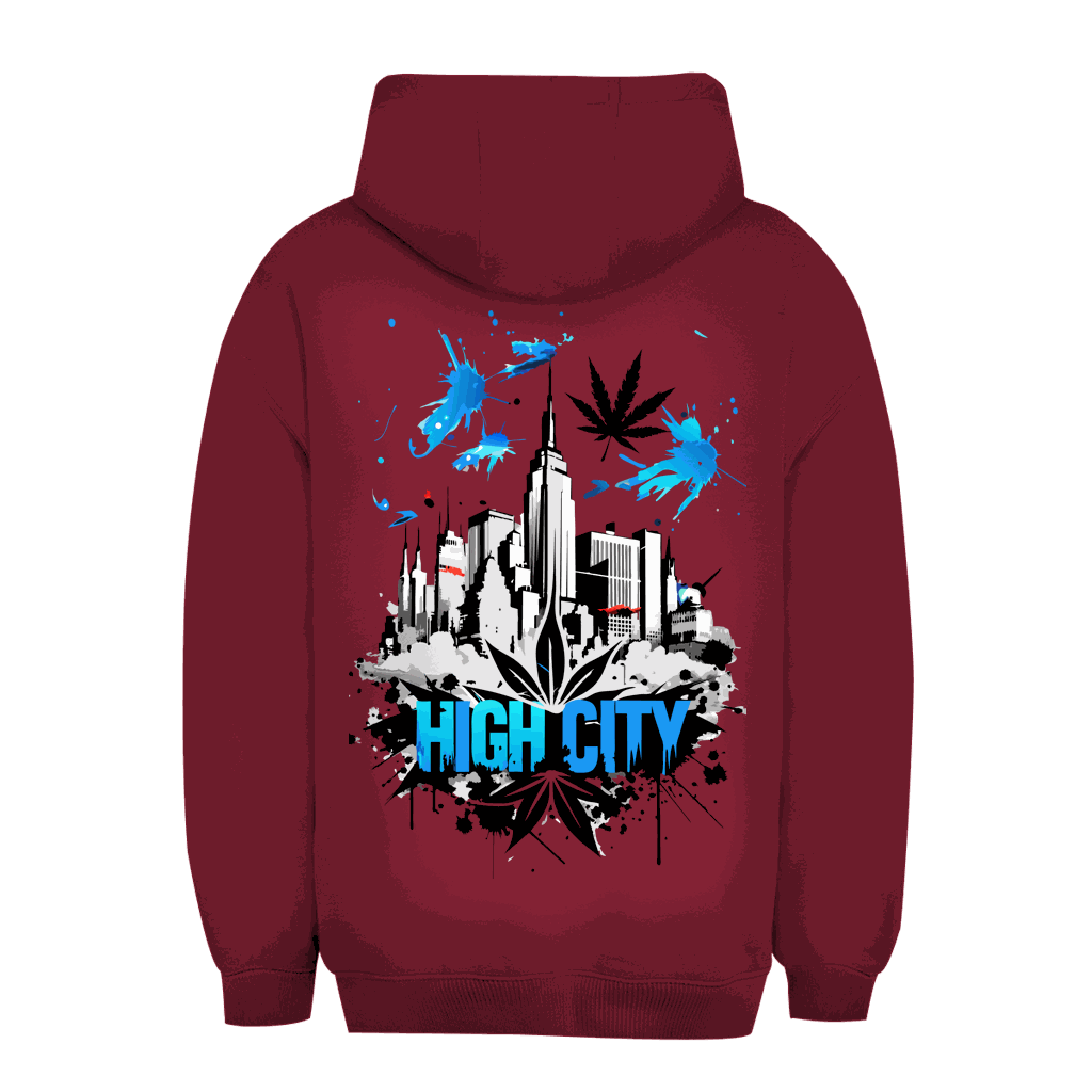 Unisex Oversize Hoodie - High City Art Print | Division420®