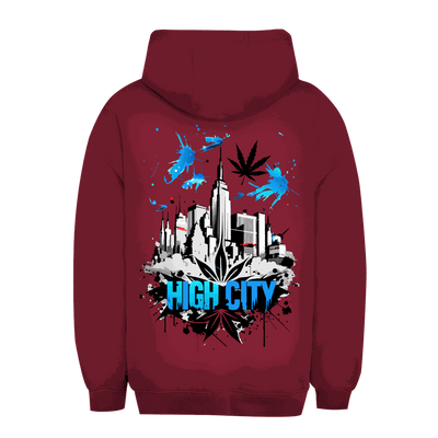 Unisex Oversize Hoodie - High City Art Print | Division420®