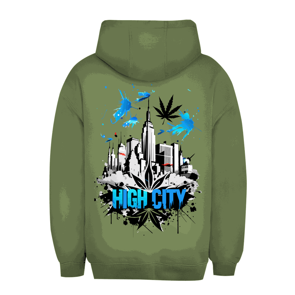 Unisex Oversize Hoodie - High City Art Print | Division420®