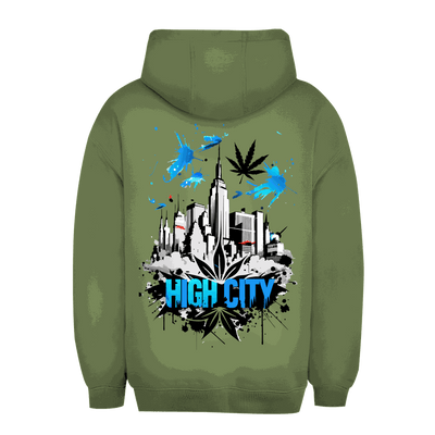 Unisex Oversize Hoodie - High City Art Print | Division420®