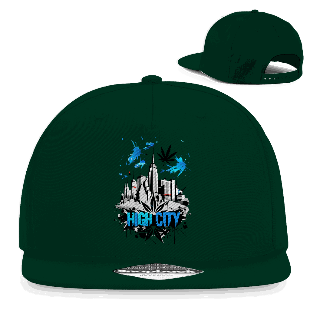 Snapback Rapper Cap - High City Art Print | Division420®