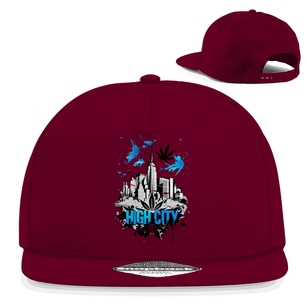 Snapback Rapper Cap - High City Art Print | Division420®