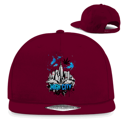 Snapback Rapper Cap - High City Art Print | Division420®