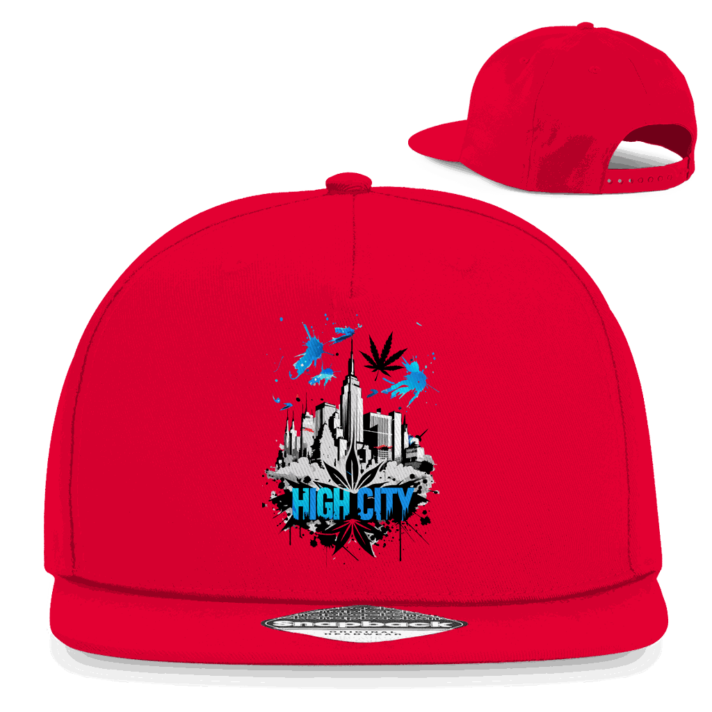 Snapback Rapper Cap - High City Art Print | Division420®