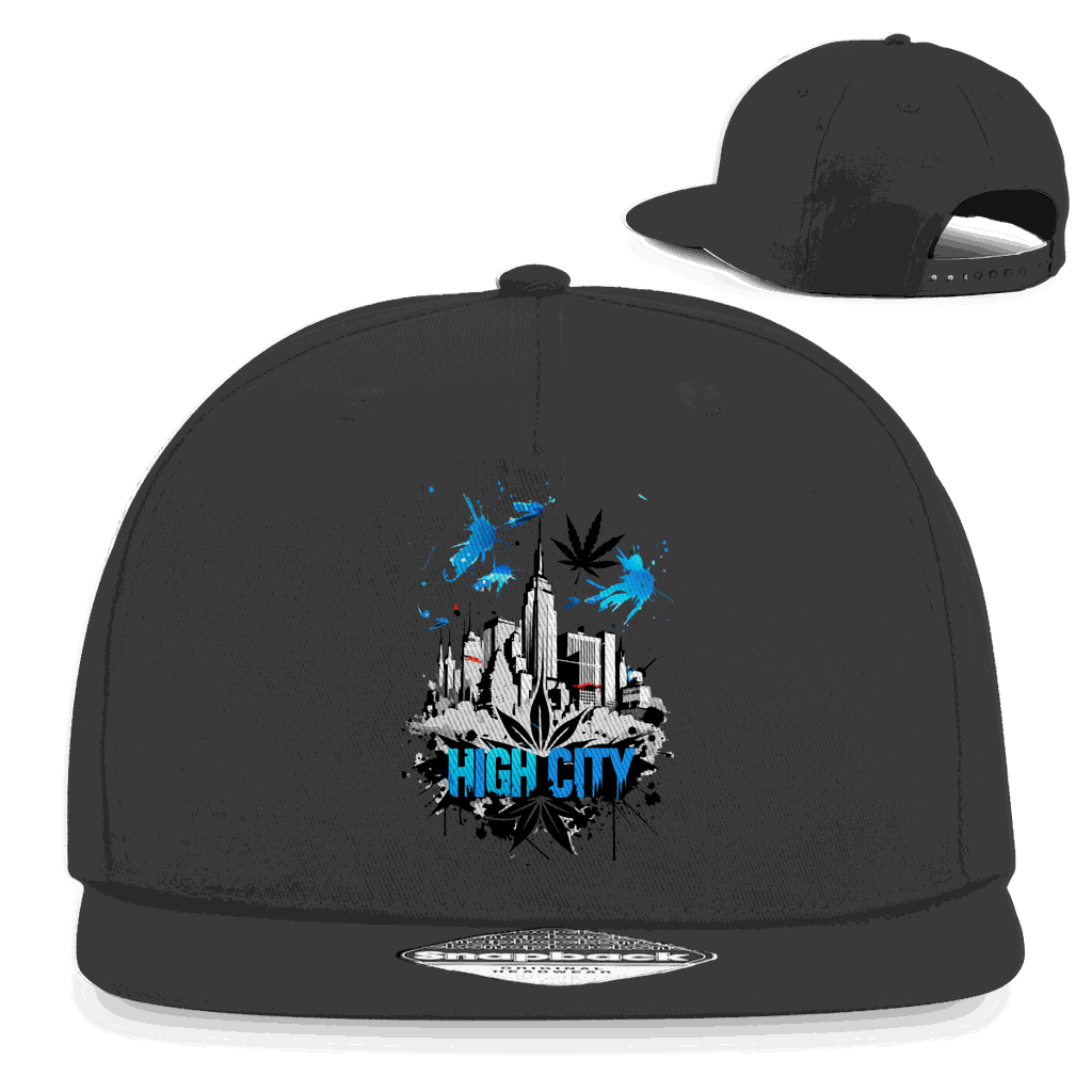 Snapback Rapper Cap - High City Art Print | Division420®