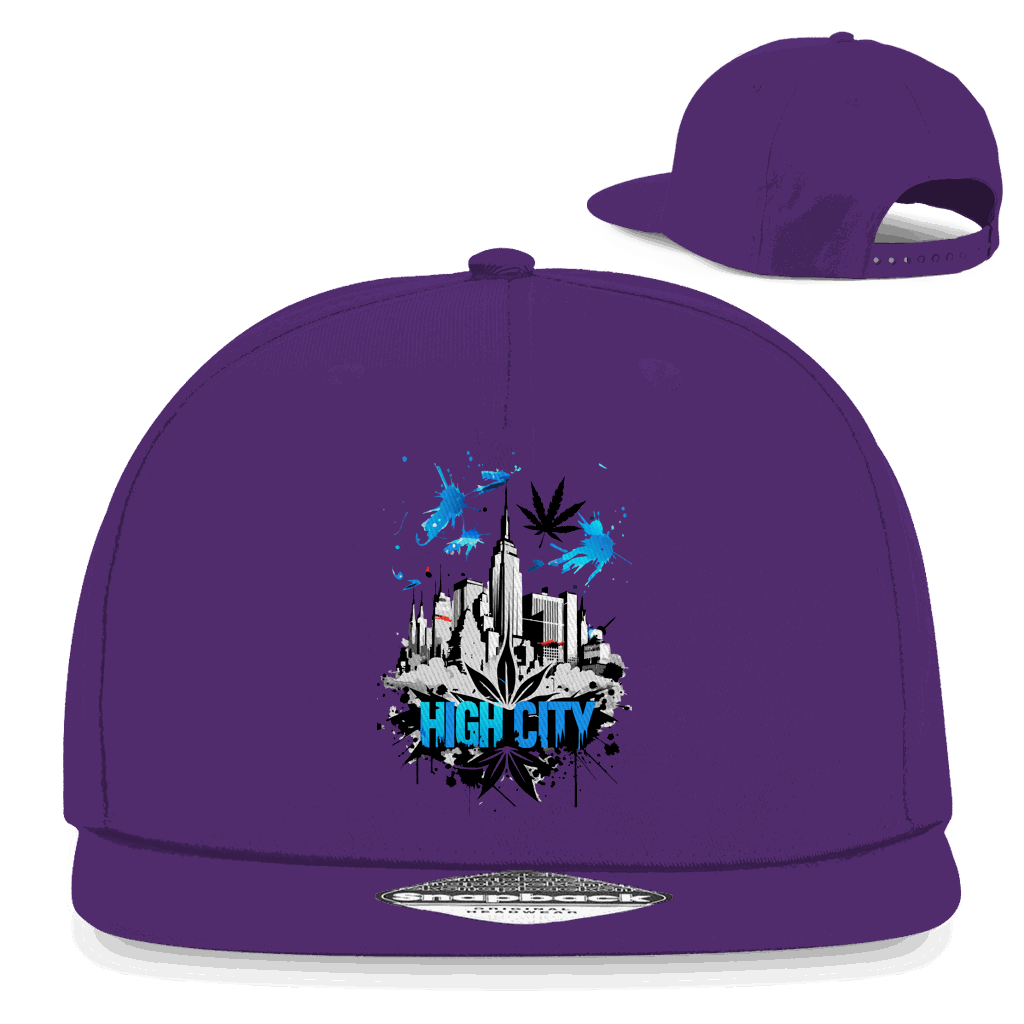 Snapback Rapper Cap - High City Art Print | Division420®