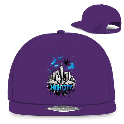 Snapback Rapper Cap - High City Art Print | Division420®
