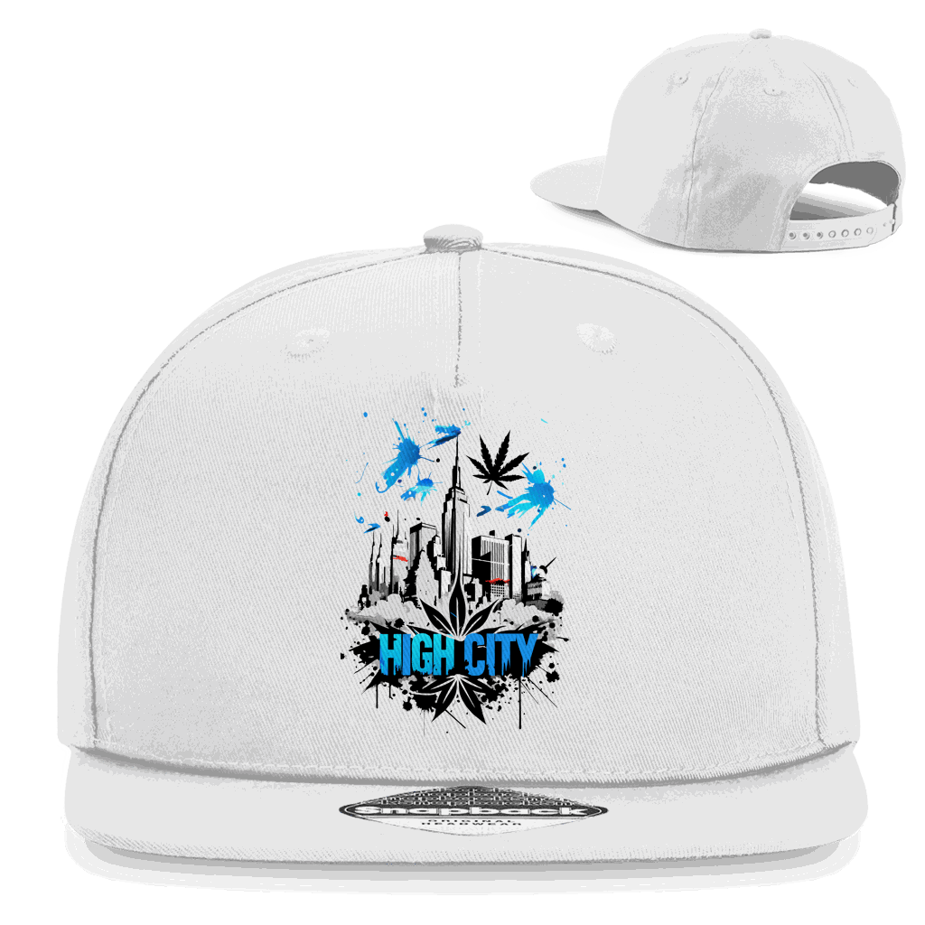 Snapback Rapper Cap - High City Art Print | Division420®