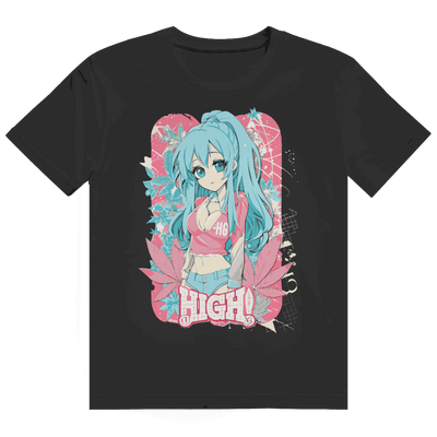 Heavy Cotton T-Shirt - High Manga Girl | Division420®