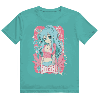 Heavy Cotton T-Shirt - High Manga Girl | Division420®