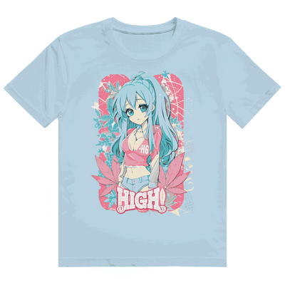 Heavy Cotton T-Shirt - High Manga Girl | Division420®