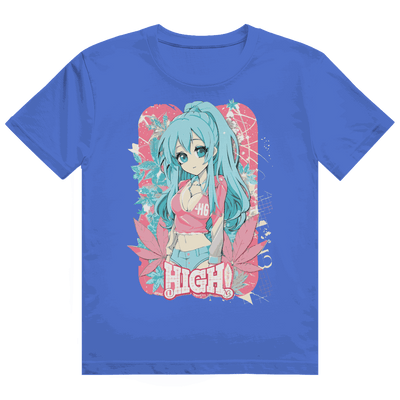 Heavy Cotton T-Shirt - High Manga Girl | Division420®