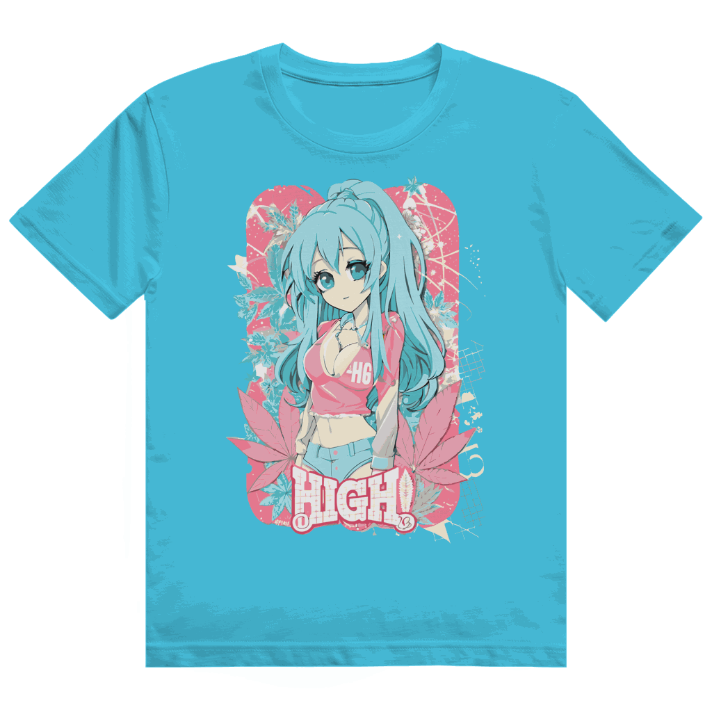 Heavy Cotton T-Shirt - High Manga Girl | Division420®