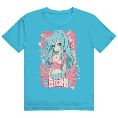 Heavy Cotton T-Shirt - High Manga Girl | Division420®