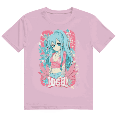 Heavy Cotton T-Shirt - High Manga Girl | Division420®