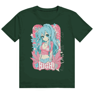 Heavy Cotton T-Shirt - High Manga Girl | Division420®