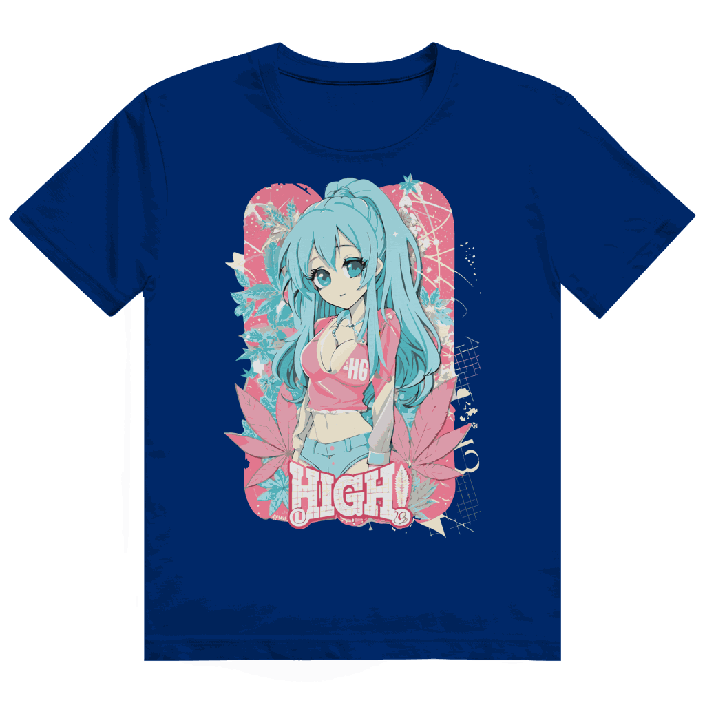 Heavy Cotton T-Shirt - High Manga Girl | Division420®