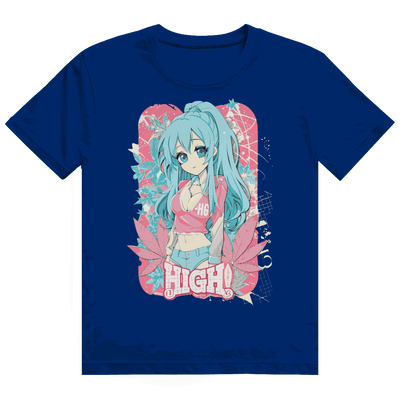 Heavy Cotton T-Shirt - High Manga Girl | Division420®