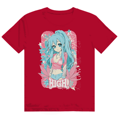Heavy Cotton T-Shirt - High Manga Girl | Division420®