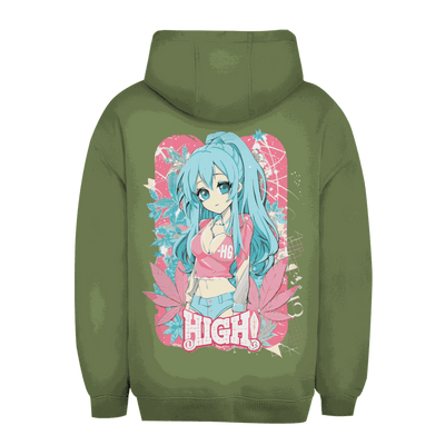 Unisex Oversize Hoodie - High Manga Girl | Division420®