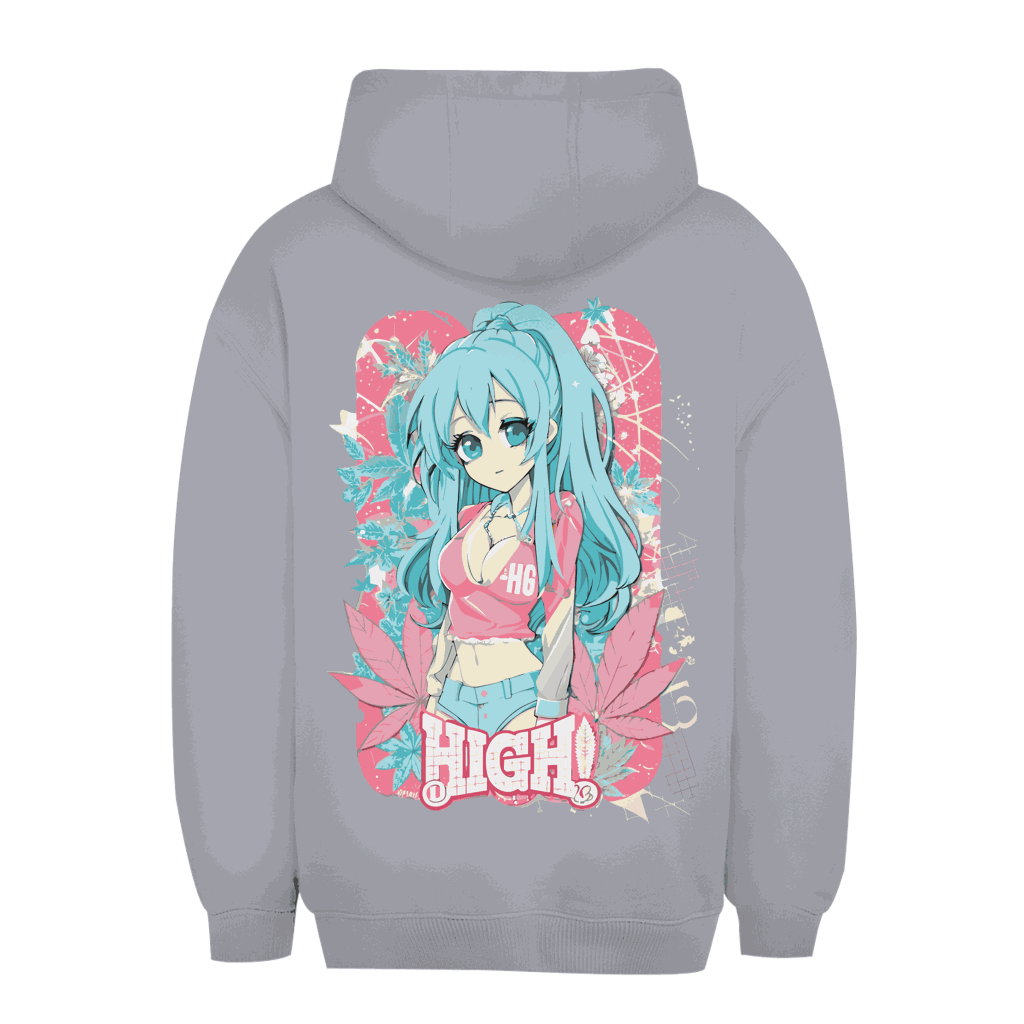 Unisex Oversize Hoodie - High Manga Girl | Division420®