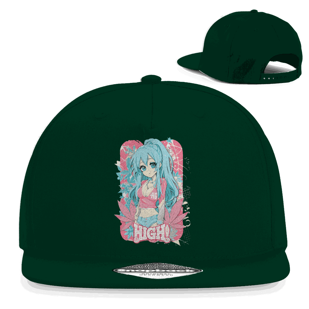 Snapback Rapper Cap - High Manga Girl | Division420®