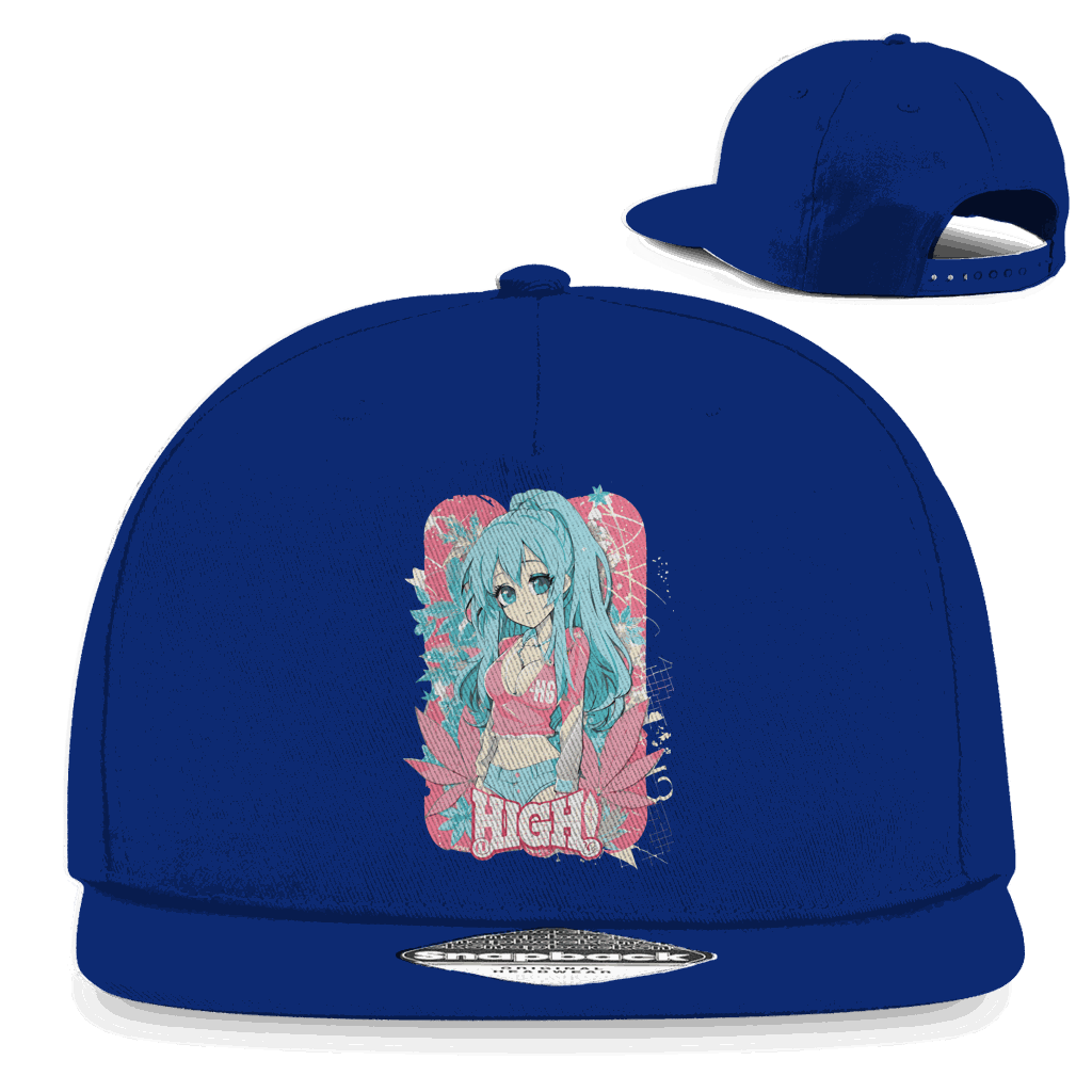 Snapback Rapper Cap - High Manga Girl | Division420®