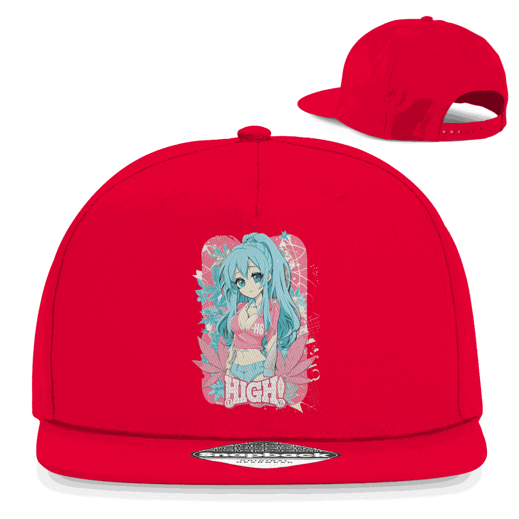 Snapback Rapper Cap - High Manga Girl | Division420®