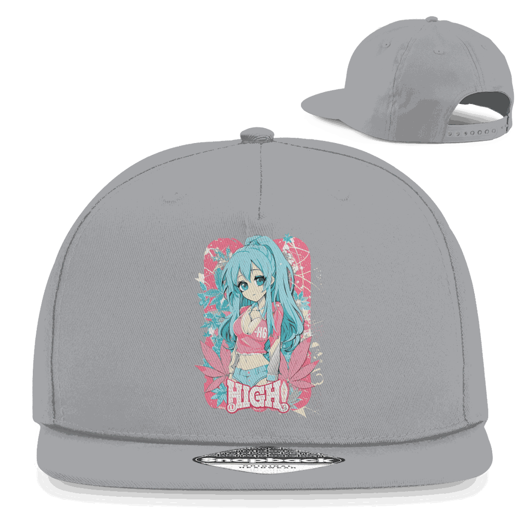 Snapback Rapper Cap - High Manga Girl | Division420®