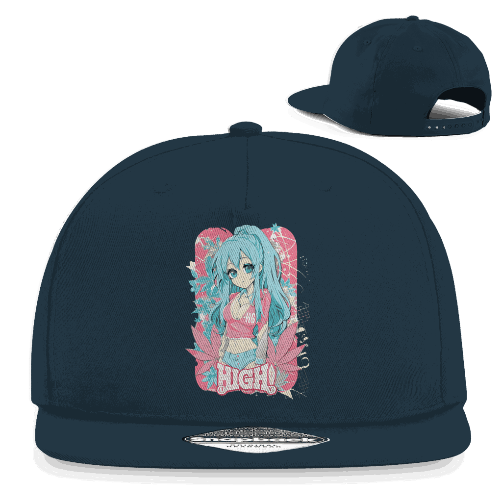 Snapback Rapper Cap - High Manga Girl | Division420®