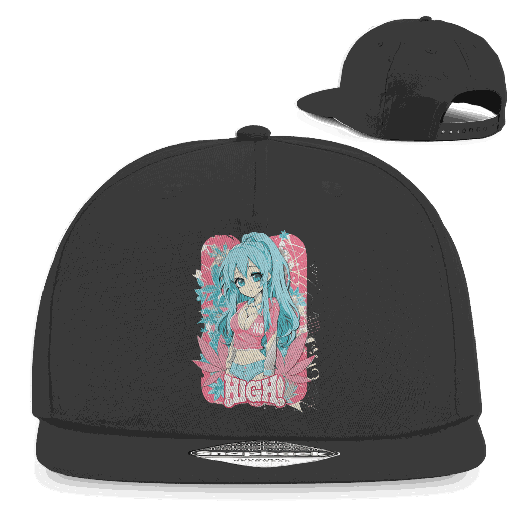 Snapback Rapper Cap - High Manga Girl | Division420®