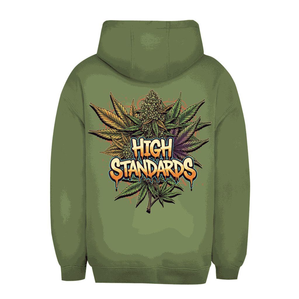Unisex Oversize Hoodie von Division420 in urbanem Stil mit Kapuze und Kängurutasche