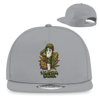 Division420 Snapback Cap in Schwarz mit flachem Schirm und Retro-Snapback-Verschluss