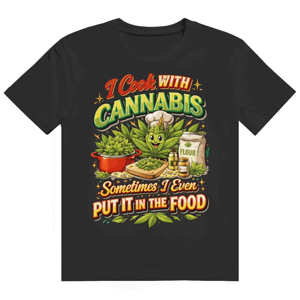 Heavy Cotton T-Shirt - I cook with Cannabis | Division420®