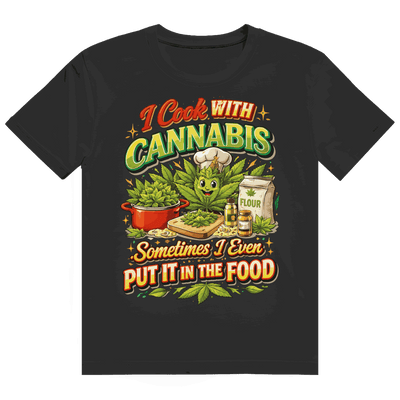 Heavy Cotton T-Shirt - I cook with Cannabis | Division420®