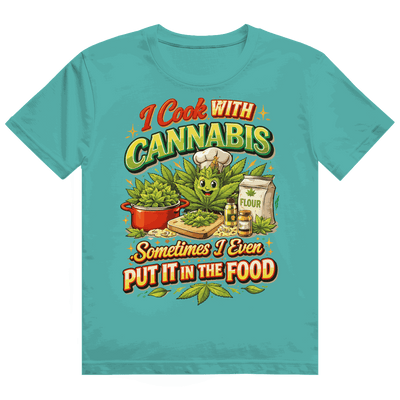 Heavy Cotton T-Shirt - I cook with Cannabis | Division420®